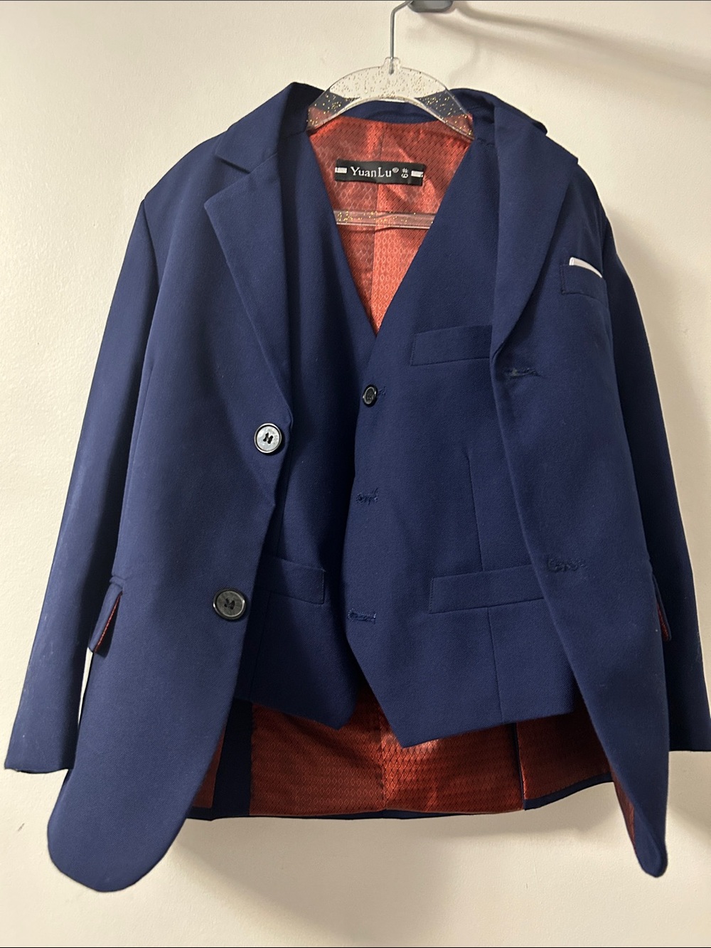 Kids' Navy Blazer with Matching Vest